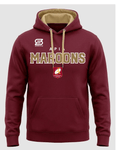 2026 Apia Maroons Supporters Pullover Hoodie in maroon and gold