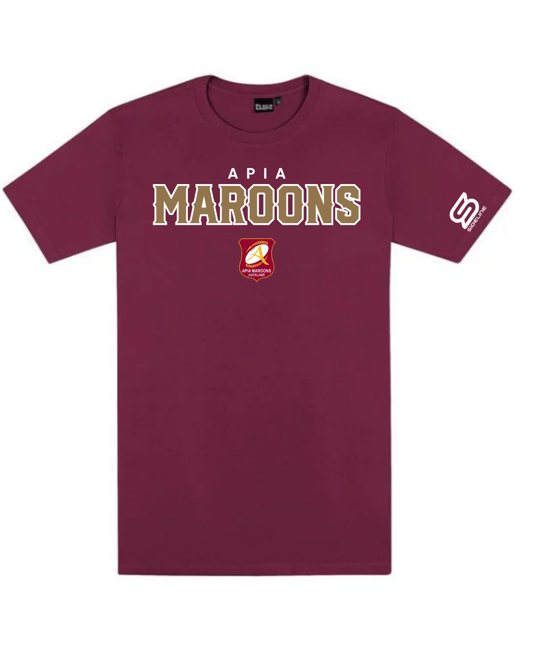 2026 Apia Maroons Supporters Tee in maroon