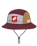 2026 Apia Maroons Supporters Bucket Hat in maroon, gold and grey
