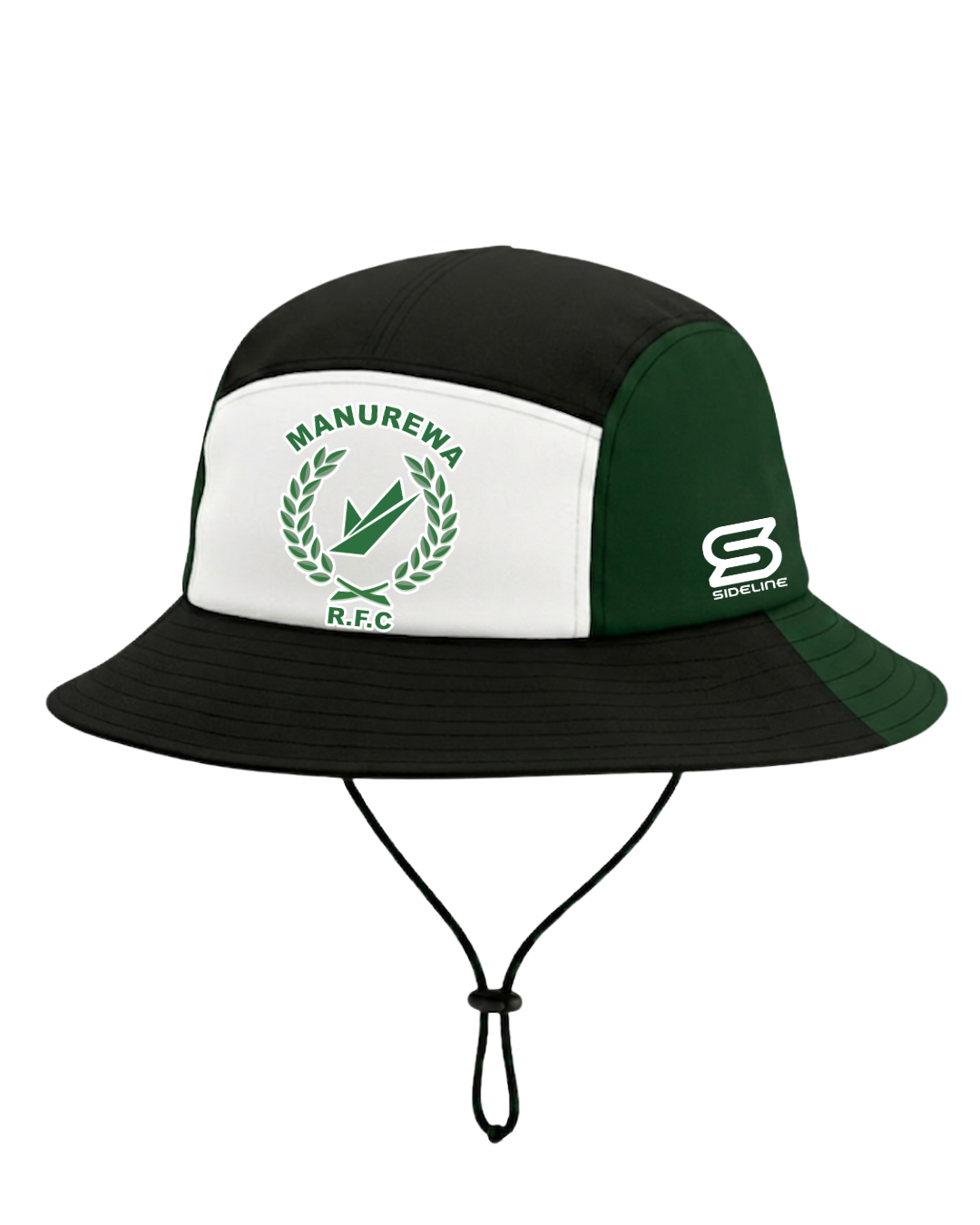2026 Manurewa RFC Div 3 Rugby 5 Panel Bucket Hat Front