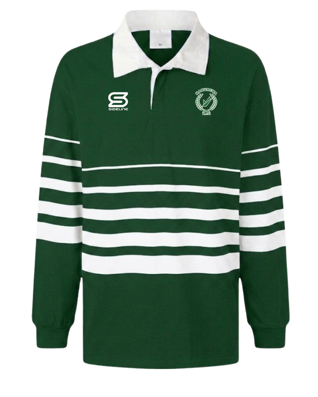 2026 Manurewa RFC Div 3 Rugby Long Sleeve Polo Front