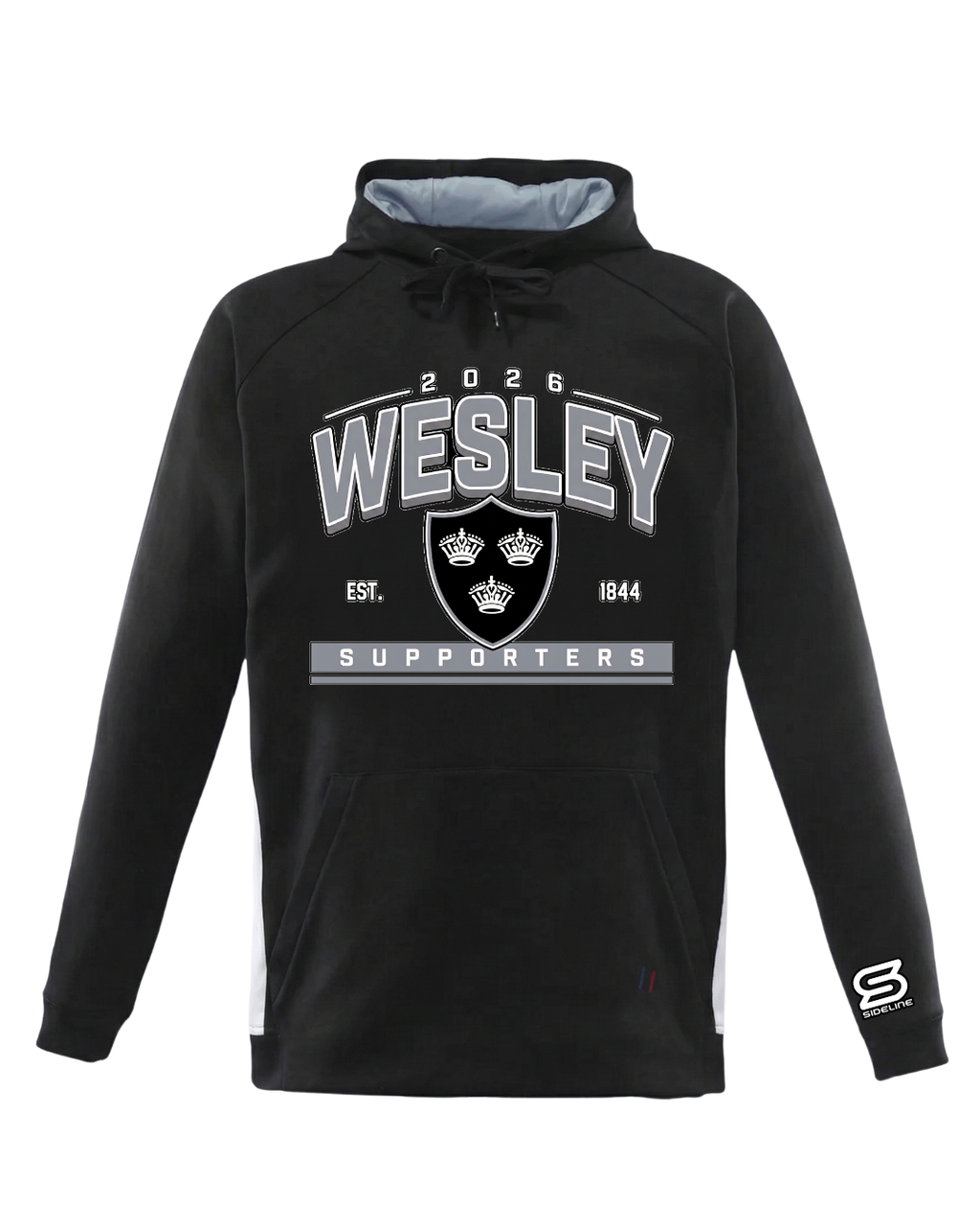 2026 Wesley College Rugby Supporters Hoodie Front