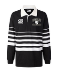 2026 Wesley College Rugby Supporters Long Sleeve Rugby Polo Front