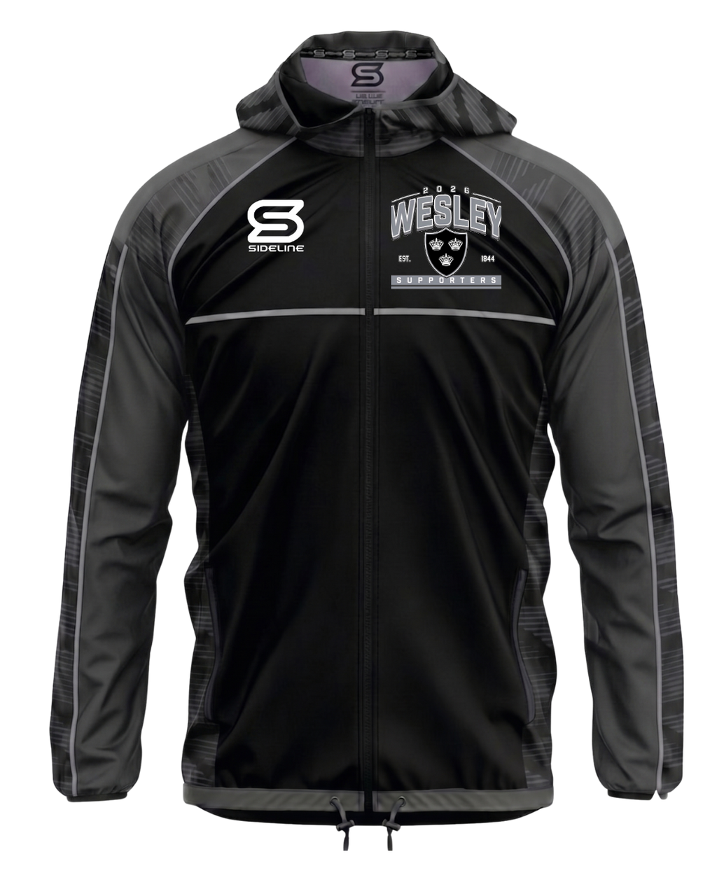 2026 Wesley College Rugby Supporters Windbreaker Jacket Front